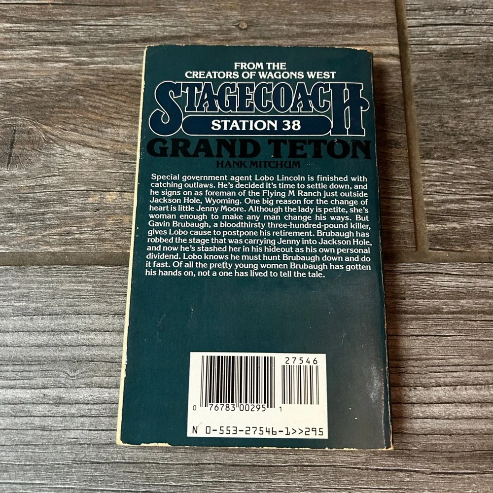 Stagecoach Station 38 Grand Teton Hank‎ Mitchum Western Paperback Book